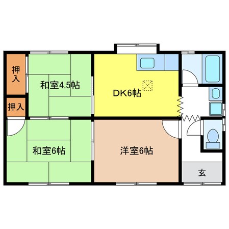 中田様貸家の物件間取画像